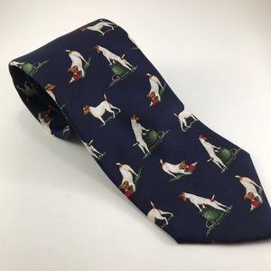 Alynn “Jack Russell Terrier” silk tie.